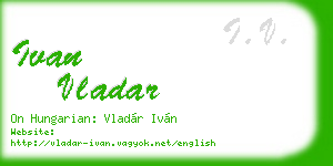 ivan vladar business card