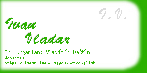 ivan vladar business card